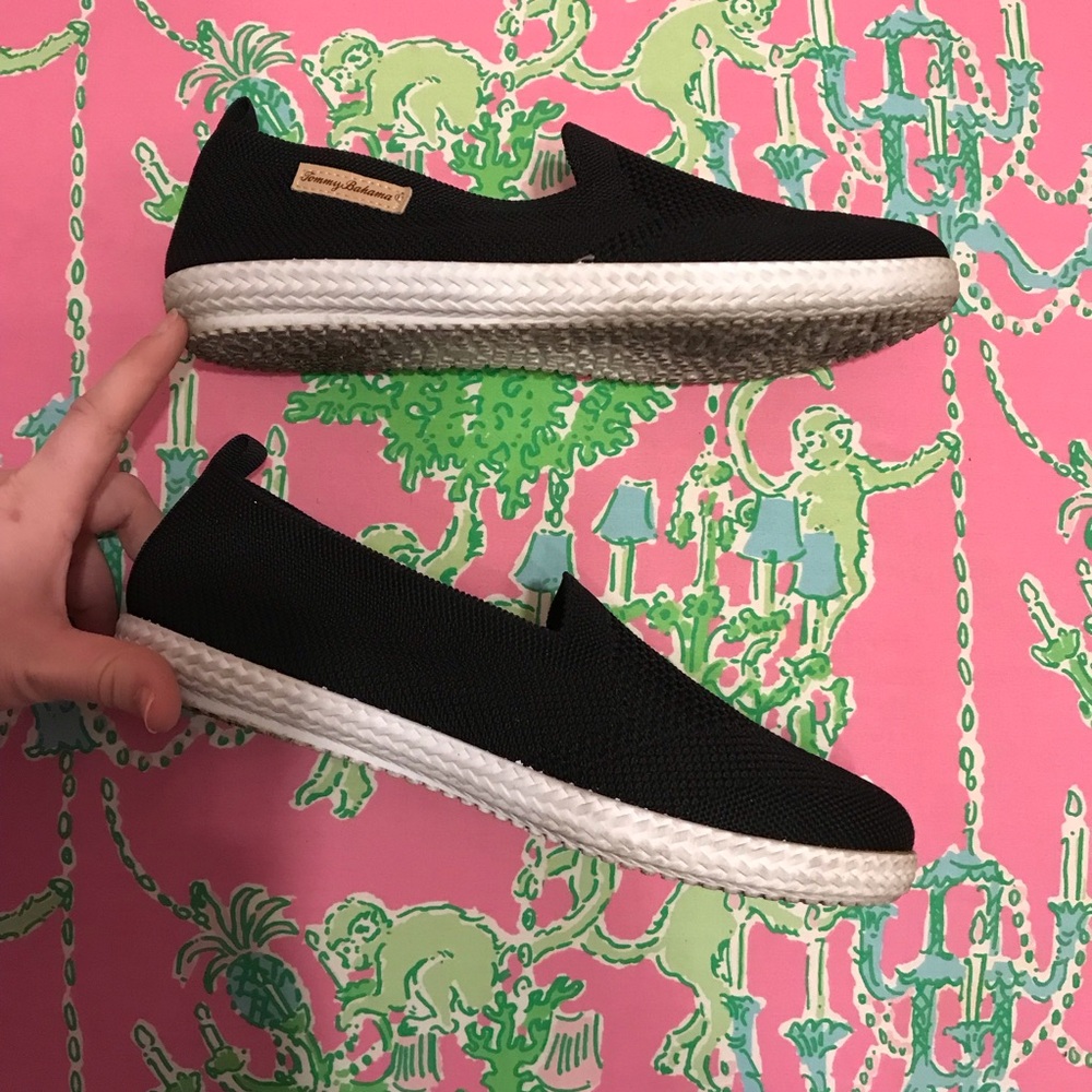 Tommy Bahama Black Slip On Shoes Size 8.5 View 4